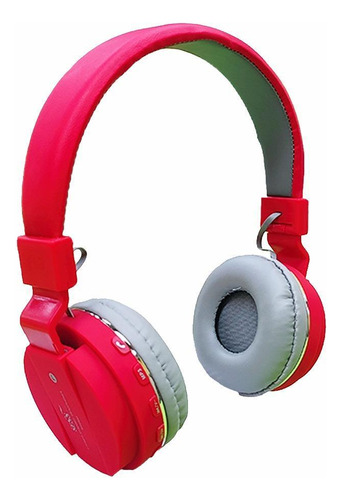 Kit 5 Fones De Ouvido Bluetooth Over-ear Com Microfone Red