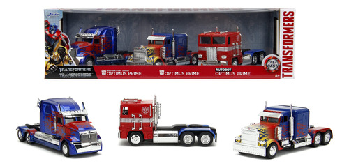 Transformers Optimus Prime 1:32 - Paquete De 3 Coches Fundi.