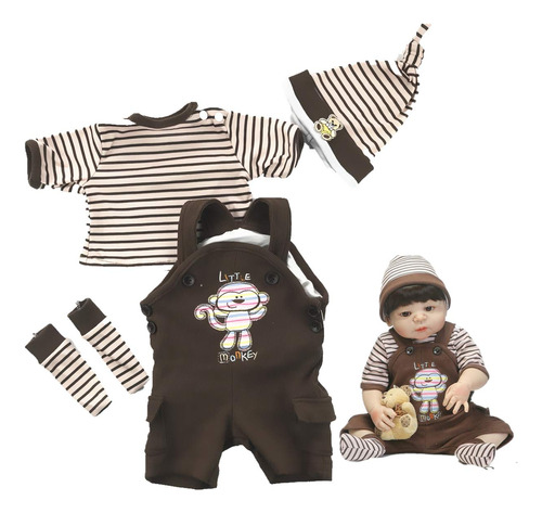 Juego De 4 Muñecas Reborn Baby De 22 Pulgadas Para Muñeca.