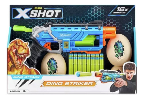 Pistola Zuru X-shot Dino Striker Con Huevos - Art. 7324