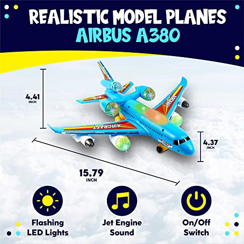 Avión De Juguete Niños Bump And Go Action Avión De J...