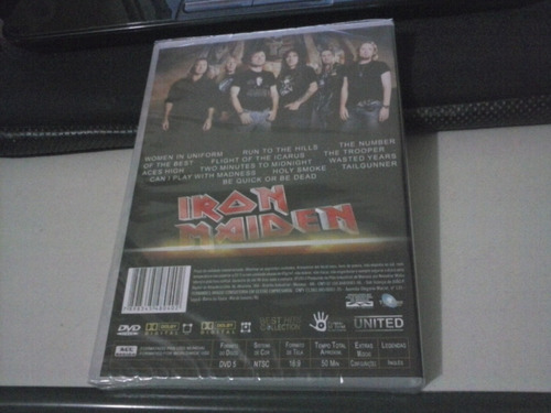 Dvd Iron Maider Best Hits Collection Lacrado