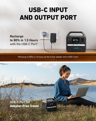 Anker 521 Power Station 256wh 600w ¡enchufa En Todos Sitios!