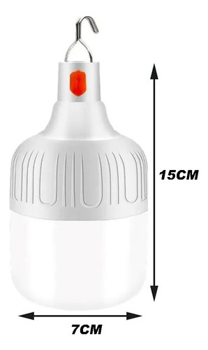 3 Lamparas Linterna Luz Led Nocturna Camping Casa Recargable