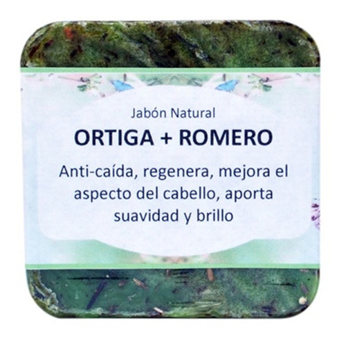 Jabon Capilar Anti Caida Y Anti Caspa Ortiga+ Romero Natural