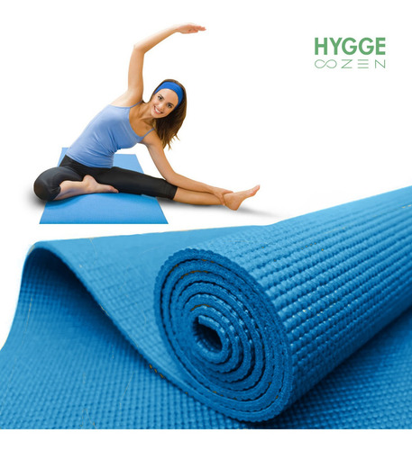 Imagen 6 de 10 de Mat Yoga Colchoneta Pilates Antideslizante Pvc 8mm + Correa
