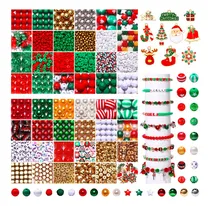 Comprar 4200 Cuentas De Navidad Para Hacer Joyas, Dijes De Copo De N