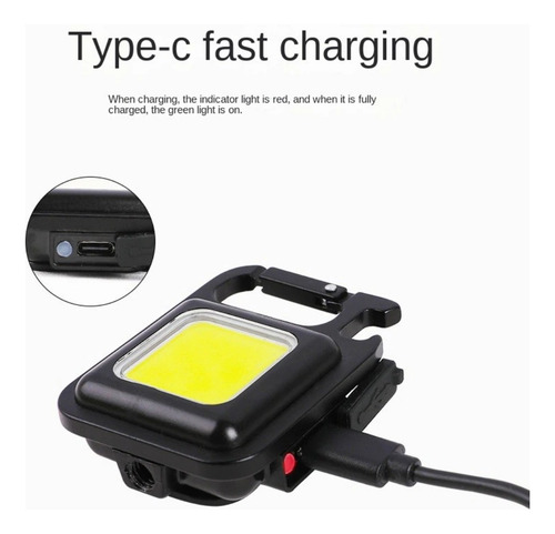 Mini Led Portátil Llavero Linterna Multifunción De Bolsillo
