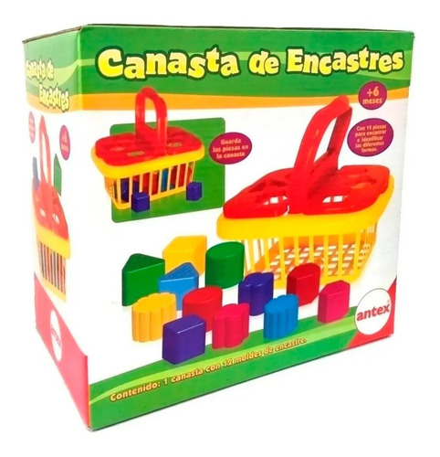 Imagen 3 de 5 de Juego De Encastre Para Bebe Canaste Antex Educando