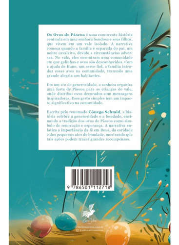 Os Ovos De Páscoa, De Cônego Schmid., Vol. 1. Editorial Livros Vivos, Capa Mole, Edição 1 Em Português, 2025