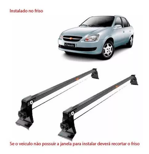 Bagageiro Chevrolet Corsa Classic Maleiro Teto SportRack + Rack friso do  teto Projecar