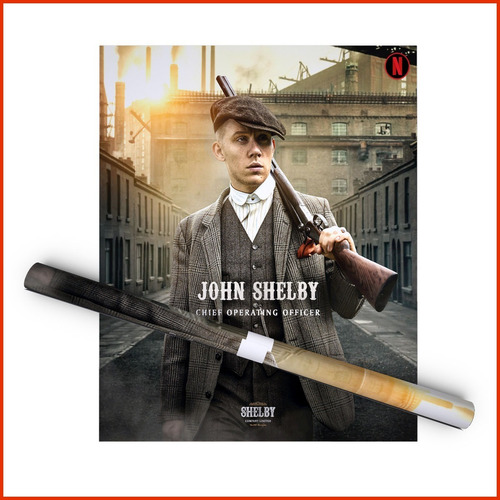 Poster Vinil Adherible Peaky Blinders John Shelby - 50x60cm