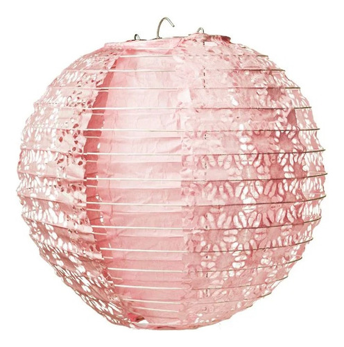 Lanterna De Papel Rosa 30cm - 01 Unidade - Cromus - Rizzo