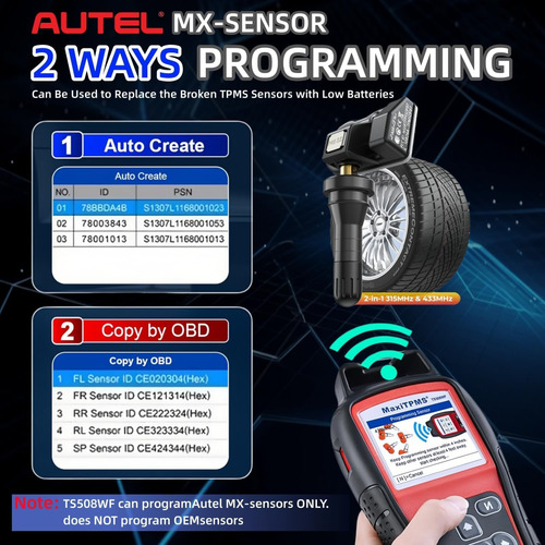 Autel Maxitpms Ts508wf Kit 2025 Wifi Ver Herramienta De
