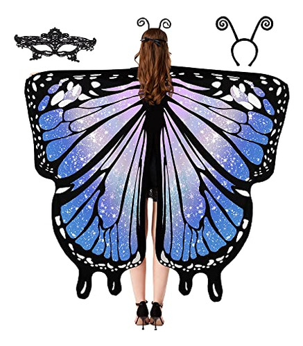 Disfraz De Alas De Mariposa Para Niñas - Halloween G8yne