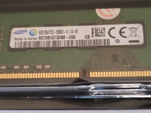 Liquido Memoria Ram Samsung Ddr3 8gb 1600mhz Para Pc