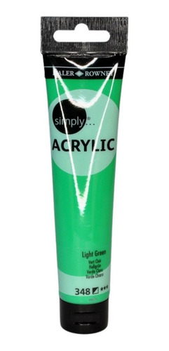 Tubo Pintura Acrílica Simply Daler Rowney 75ml Verde