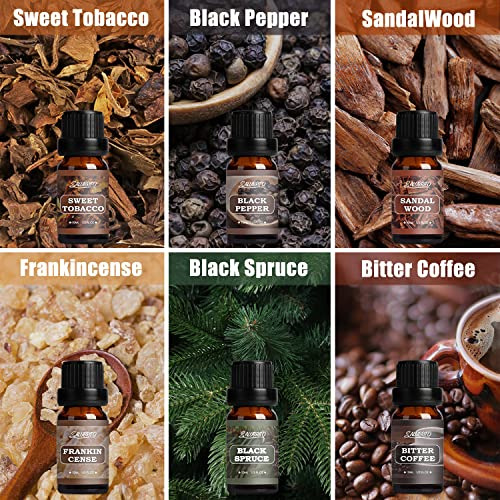 Set De Aceites De Fragancia Para Caballero Salubrito, Set D