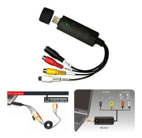 Usb 2.0 Vhs To Dvd Converter Kit De Captura De Áudio E