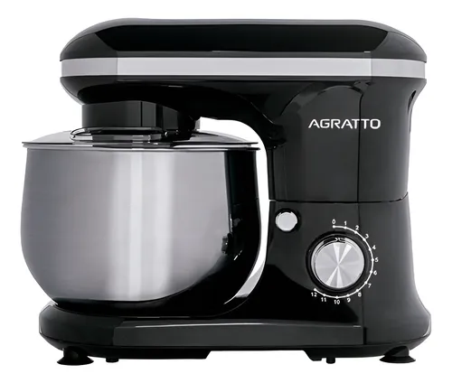 Batedeira Planetária Supremma Preta 5 Litros 700W Agratto