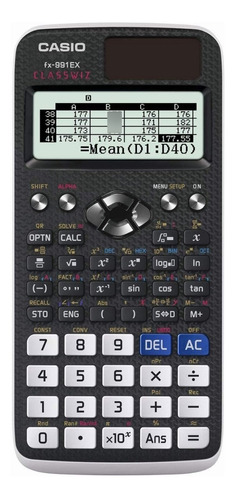 Calculadora científica preta Casio FX-991Ex Plus 552 Functions