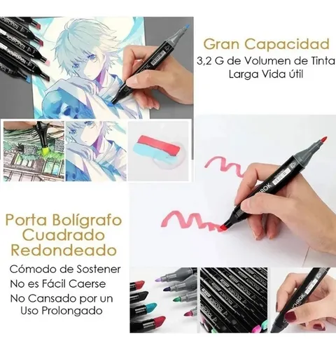 Rotuladores Artísticos Touchfive, Doble Punta, 40 Colores