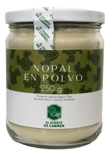 Nopal En Polvo Agroecológico Orgánico 250g Huerto De Carmen