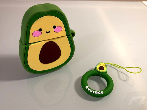 Funda Auriculares AirPods Bluetooth Protector Palta Avocado