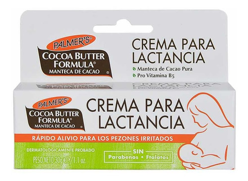 Palmer´s Crema Lactancia Manteca De Cacao Pezones Irritados Tipo De Envase Tubo