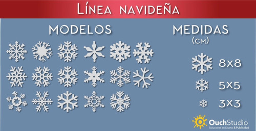 Copos De Nieve Navideños 50 Grandes