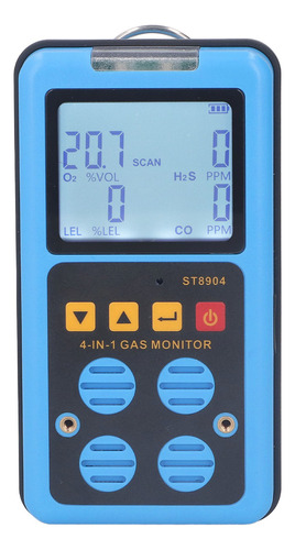 Monitor De Gas 4 En 1 Co H2s O2 Lel Medición Precisa De Soni