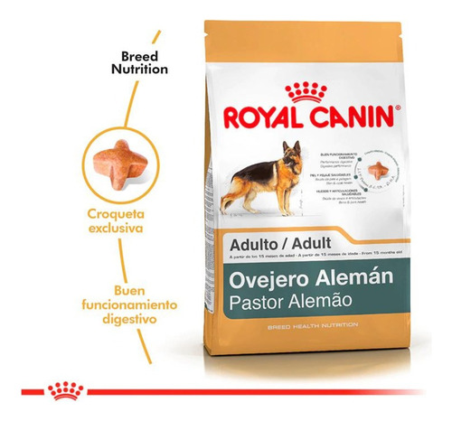 Alimento Royal Canin Ovejero Alemán Adulto 12kg
