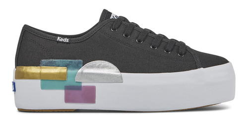 Triple Up Blocked Negro Keds