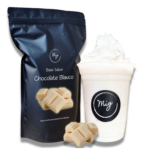 Chocolate Blanco 1kg - Base Frappe Y Caliente