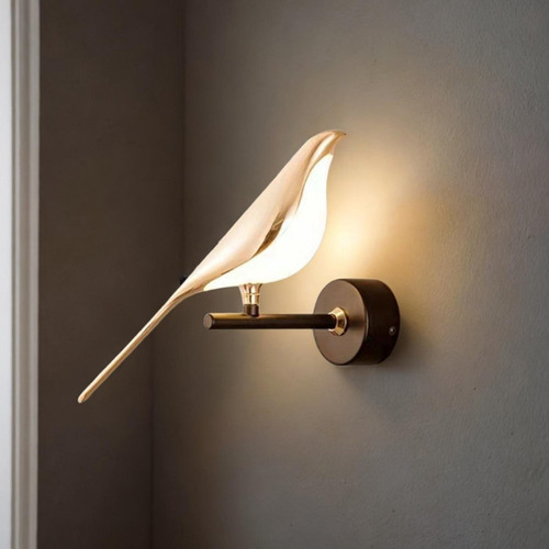 Jja Aplique De Pared Con Forma De Pájaro Una Luz Cálida De