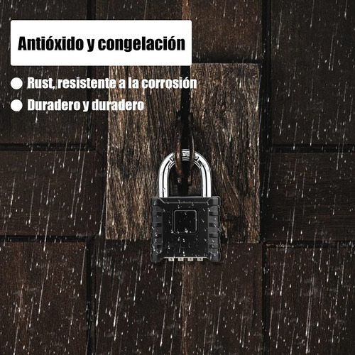 Candado De Combinación De 4 Dígitos, Resistente Al Agua, De