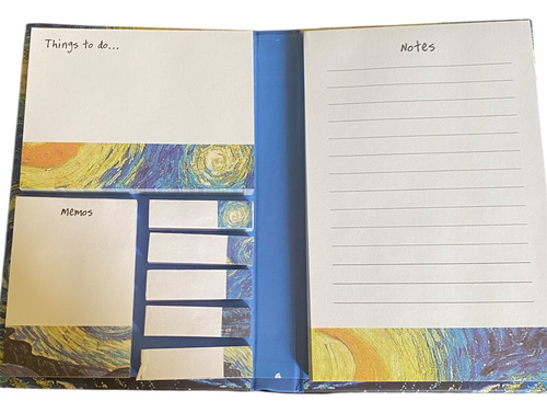 Stick Notes Folder Van Gogh Azul Acero