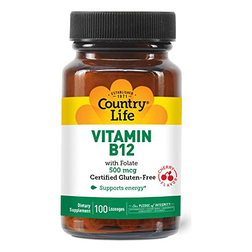 Vitamina B-12, 500 Mcg, Con Ácido Fólico (lozenges Qgfst