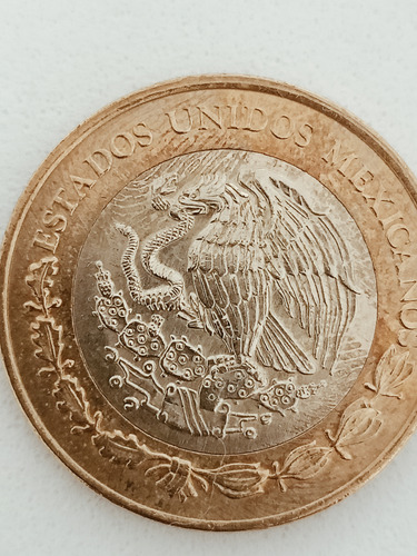 Moneda De $10.00 Año 2024 C/er Frente Al Aguila Tiene Alas