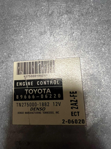 Computadora Ecu Motor 2.4l Toyota Camry 2003 89666 06220 (Usado)