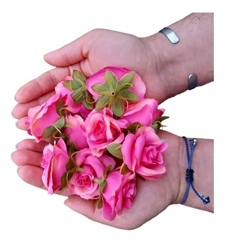 100 Flores Artificiales Pequeñas Cabeza Rosas  Manualidades