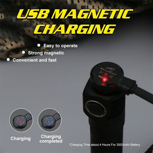 Linterna Frontal Recargable Usb 850 Lúmenes Impermeable Color De La Luz Color De La Linterna