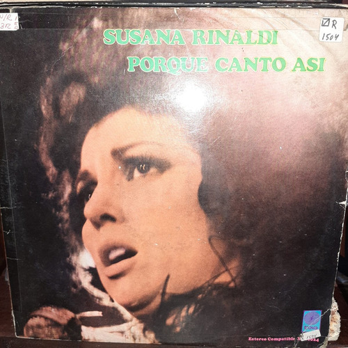 Vinilo Susana Rinaldi Porque Canto Asi Opus Cuatro T2