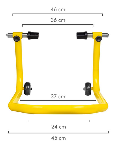 Imagem 5 de 10 de Cavalete Universal Traseiro Moto Falcon Cb 500x Nc 750x