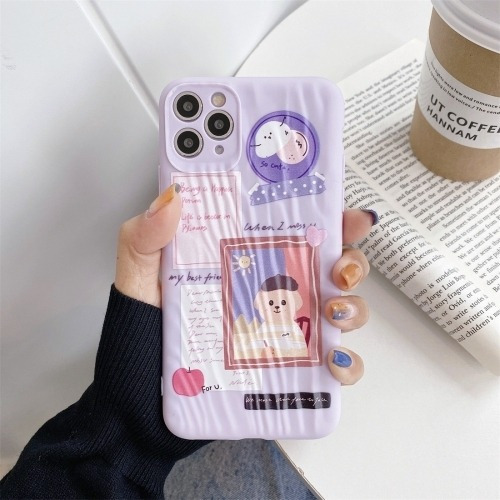 Iphone 11 Dibujo Animado Estuche Protectora Tpu Prueba