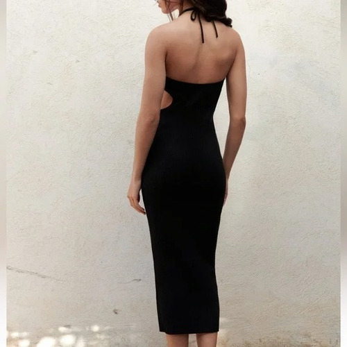 Vestido Midi Zara Cut Out Talle Large Nuevo Con Etiqueta