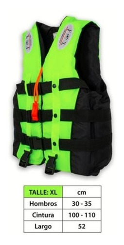 Imagen 4 de 8 de Chaleco Salvavidas Con Broches Regulables Xl