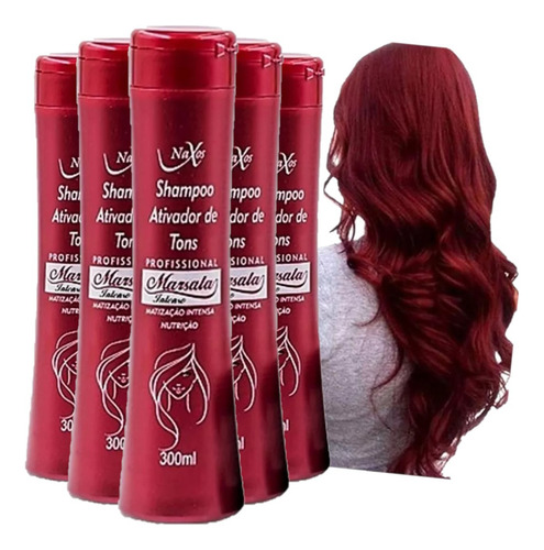 Shampoo Ativador De Tons Marsala Naxos Atacado
