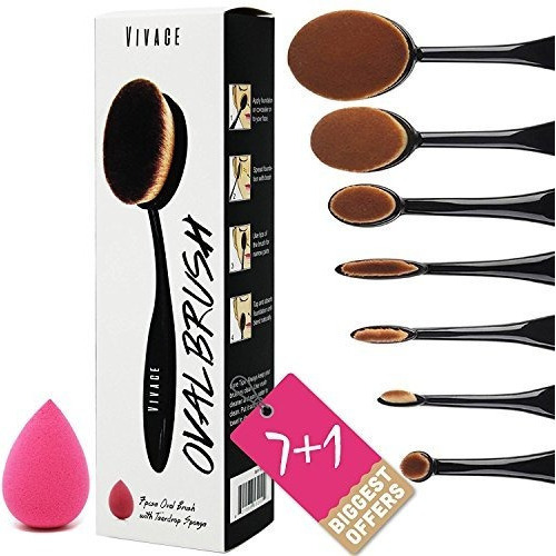 Set De Pinceles De Maquillaje Profesional, Vivace Pack De Ce