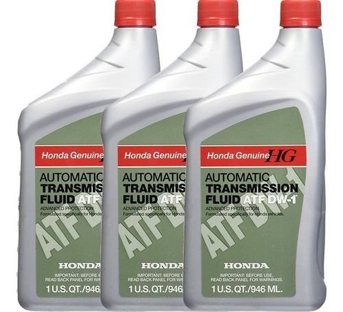 Pack X3 Aceite Transmisión Automática Honda Original Atf Dw1